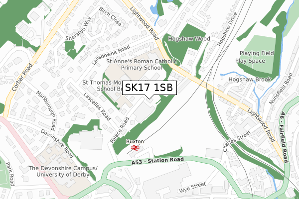SK17 1SB map - large scale - OS Open Zoomstack (Ordnance Survey) SK17 1SB map - large scale - OS Open Zoomstack (Ordnance Survey)