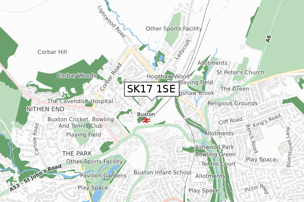 SK17 1SE map - small scale - OS Open Zoomstack (Ordnance Survey) SK17 1SE map - small scale - OS Open Zoomstack (Ordnance Survey)