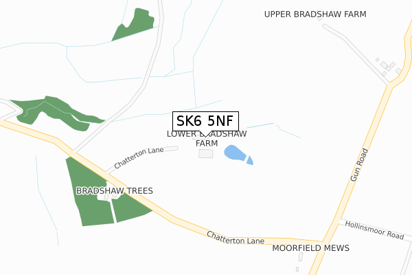 SK6 5NF map - large scale - OS Open Zoomstack (Ordnance Survey)