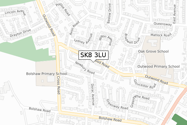 SK8 3LU map - large scale - OS Open Zoomstack (Ordnance Survey)