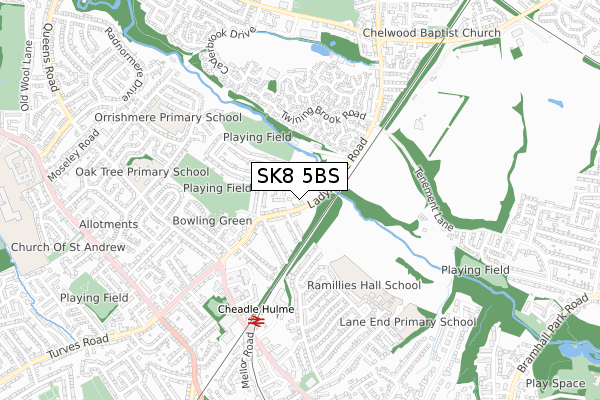 SK8 5BS map - small scale - OS Open Zoomstack (Ordnance Survey) SK8 5BS map - small scale - OS Open Zoomstack (Ordnance Survey)