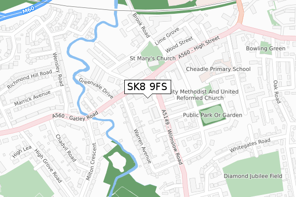 SK8 9FS map - large scale - OS Open Zoomstack (Ordnance Survey) SK8 9FS map - large scale - OS Open Zoomstack (Ordnance Survey)