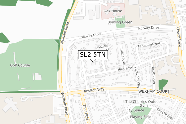 SL2 5TN map - large scale - OS Open Zoomstack (Ordnance Survey) SL2 5TN map - large scale - OS Open Zoomstack (Ordnance Survey)