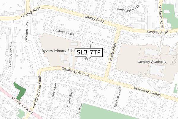 SL3 7TP map - large scale - OS Open Zoomstack (Ordnance Survey) SL3 7TP map - large scale - OS Open Zoomstack (Ordnance Survey)