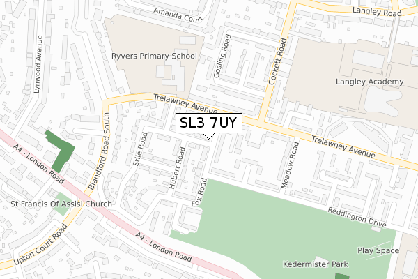 SL3 7UY map - large scale - OS Open Zoomstack (Ordnance Survey) SL3 7UY map - large scale - OS Open Zoomstack (Ordnance Survey)
