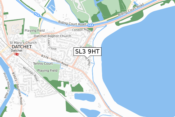 SL3 9HT map - small scale - OS Open Zoomstack (Ordnance Survey)