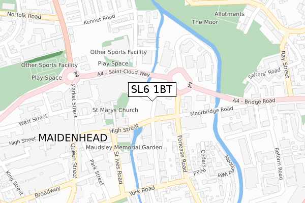 SL6 1BT maps, stats, and open data