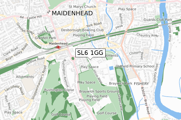 SL6 1GG maps, stats, and open data