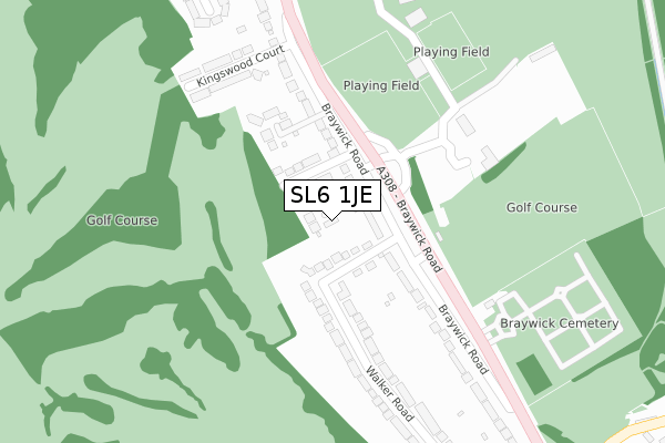 SL6 1JE map - large scale - OS Open Zoomstack (Ordnance Survey) SL6 1JE map - large scale - OS Open Zoomstack (Ordnance Survey)