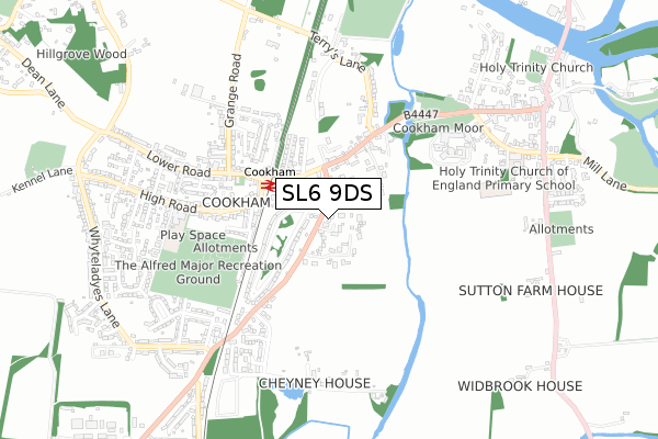 SL6 9DS maps, stats, and open data