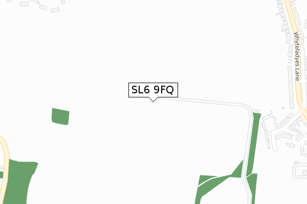 SL6 9FQ map - large scale - OS Open Zoomstack (Ordnance Survey) SL6 9FQ map - large scale - OS Open Zoomstack (Ordnance Survey)