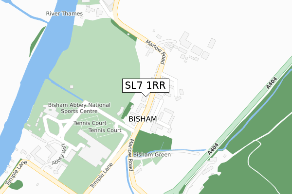 SL7 1RR map - large scale - OS Open Zoomstack (Ordnance Survey)