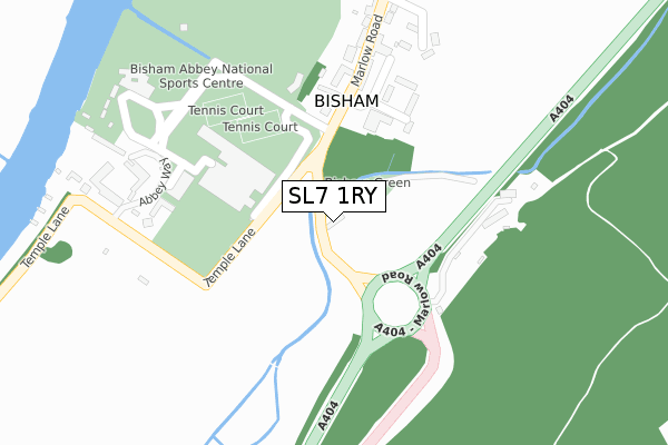 SL7 1RY map - large scale - OS Open Zoomstack (Ordnance Survey)