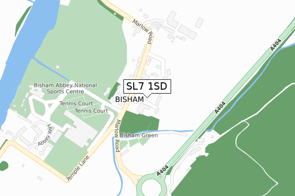 SL7 1SD map - large scale - OS Open Zoomstack (Ordnance Survey)