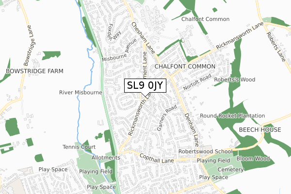 SL9 0JY map - small scale - OS Open Zoomstack (Ordnance Survey) SL9 0JY map - small scale - OS Open Zoomstack (Ordnance Survey)