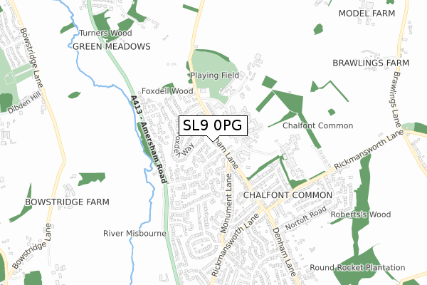 SL9 0PG map - small scale - OS Open Zoomstack (Ordnance Survey) SL9 0PG map - small scale - OS Open Zoomstack (Ordnance Survey)