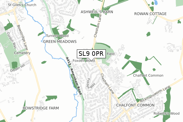 SL9 0PR map - small scale - OS Open Zoomstack (Ordnance Survey) SL9 0PR map - small scale - OS Open Zoomstack (Ordnance Survey)