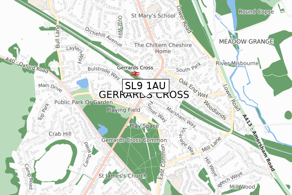 SL9 1AU map - small scale - OS Open Zoomstack (Ordnance Survey) SL9 1AU map - small scale - OS Open Zoomstack (Ordnance Survey)