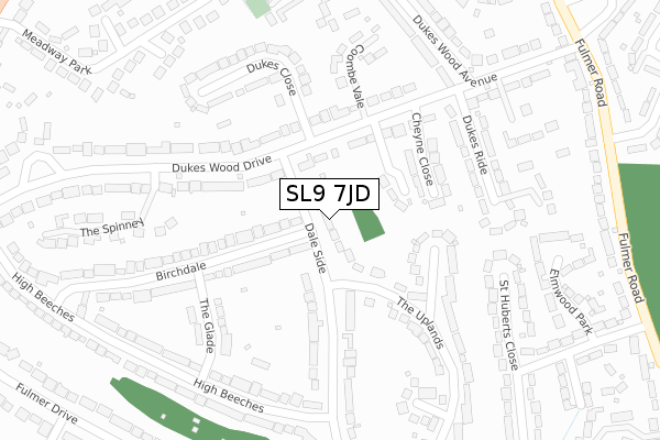 SL9 7JD map - large scale - OS Open Zoomstack (Ordnance Survey) SL9 7JD map - large scale - OS Open Zoomstack (Ordnance Survey)