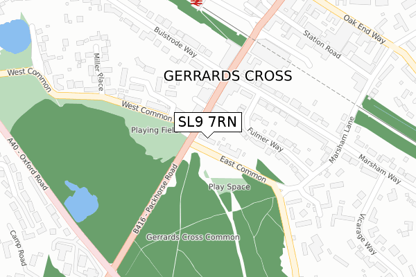 SL9 7RN map - large scale - OS Open Zoomstack (Ordnance Survey) SL9 7RN map - large scale - OS Open Zoomstack (Ordnance Survey)