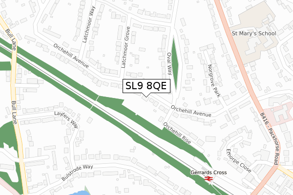 SL9 8QE map - large scale - OS Open Zoomstack (Ordnance Survey) SL9 8QE map - large scale - OS Open Zoomstack (Ordnance Survey)