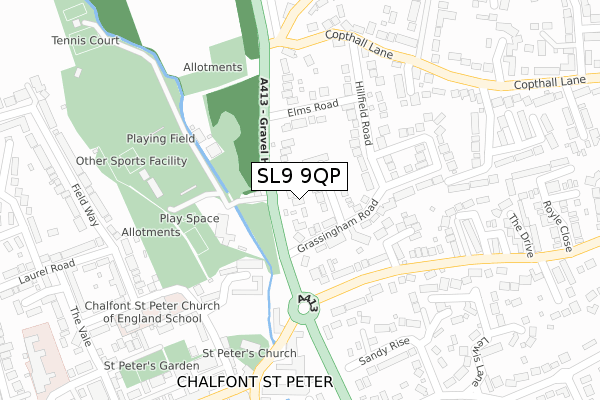SL9 9QP map - large scale - OS Open Zoomstack (Ordnance Survey) SL9 9QP map - large scale - OS Open Zoomstack (Ordnance Survey)