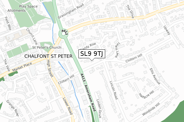 SL9 9TJ map - large scale - OS Open Zoomstack (Ordnance Survey) SL9 9TJ map - large scale - OS Open Zoomstack (Ordnance Survey)