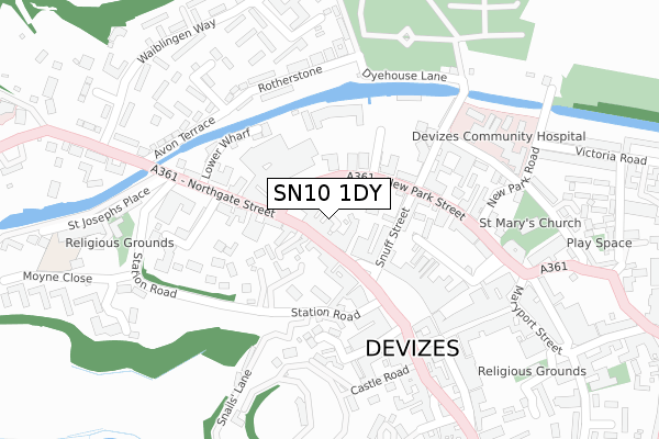 SN10 1DY map - large scale - OS Open Zoomstack (Ordnance Survey) SN10 1DY map - large scale - OS Open Zoomstack (Ordnance Survey)