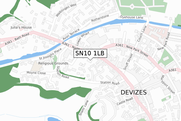 SN10 1LB map - large scale - OS Open Zoomstack (Ordnance Survey) SN10 1LB map - large scale - OS Open Zoomstack (Ordnance Survey)