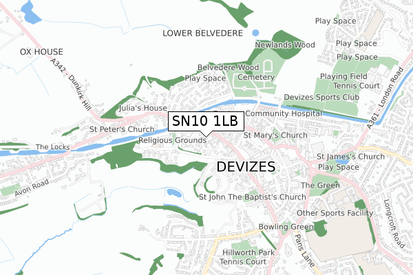 SN10 1LB map - small scale - OS Open Zoomstack (Ordnance Survey) SN10 1LB map - small scale - OS Open Zoomstack (Ordnance Survey)
