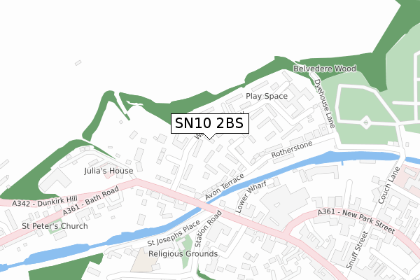 SN10 2BS map - large scale - OS Open Zoomstack (Ordnance Survey) SN10 2BS map - large scale - OS Open Zoomstack (Ordnance Survey)