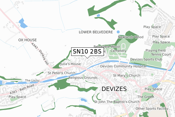 SN10 2BS map - small scale - OS Open Zoomstack (Ordnance Survey) SN10 2BS map - small scale - OS Open Zoomstack (Ordnance Survey)