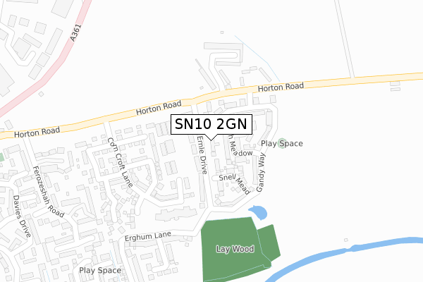 SN10 2GN map - large scale - OS Open Zoomstack (Ordnance Survey)