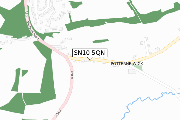 SN10 5QN map - large scale - OS Open Zoomstack (Ordnance Survey)