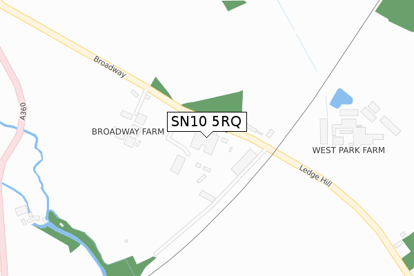 SN10 5RQ map - large scale - OS Open Zoomstack (Ordnance Survey)