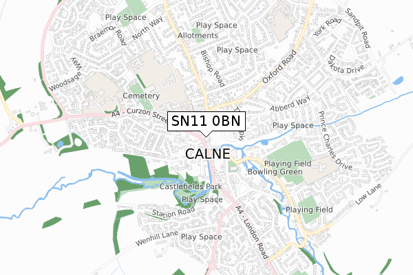 SN11 0BN map - small scale - OS Open Zoomstack (Ordnance Survey) SN11 0BN map - small scale - OS Open Zoomstack (Ordnance Survey)