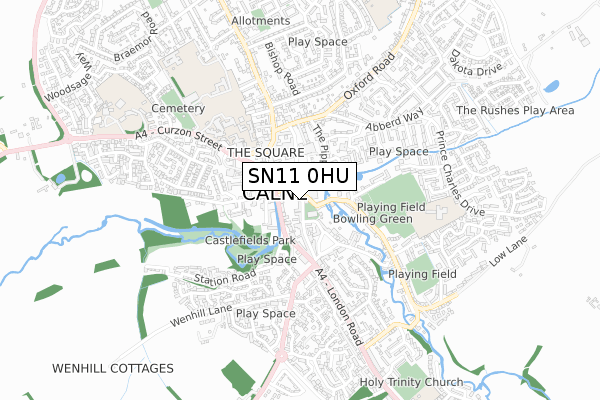 SN11 0HU map - small scale - OS Open Zoomstack (Ordnance Survey) SN11 0HU map - small scale - OS Open Zoomstack (Ordnance Survey)