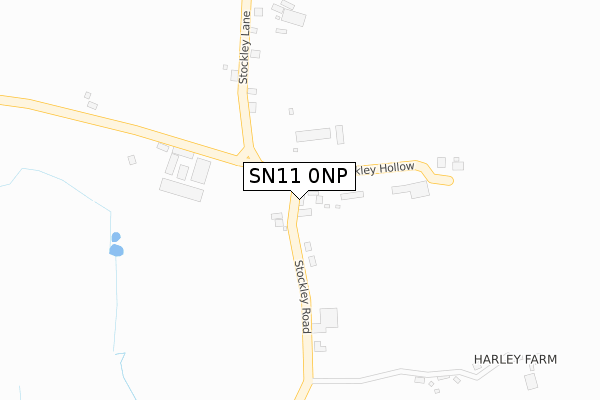 SN11 0NP map - large scale - OS Open Zoomstack (Ordnance Survey)