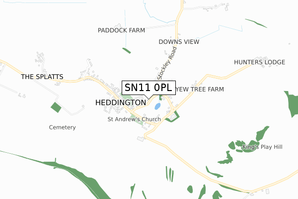 SN11 0PL map - small scale - OS Open Zoomstack (Ordnance Survey) SN11 0PL map - small scale - OS Open Zoomstack (Ordnance Survey)