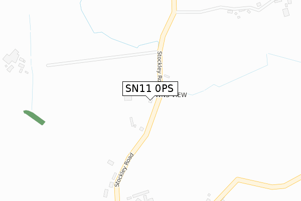 SN11 0PS map - large scale - OS Open Zoomstack (Ordnance Survey)