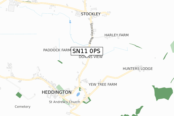 SN11 0PS map - small scale - OS Open Zoomstack (Ordnance Survey) SN11 0PS map - small scale - OS Open Zoomstack (Ordnance Survey)