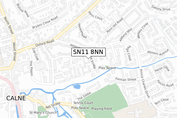 SN11 8NN map - large scale - OS Open Zoomstack (Ordnance Survey)