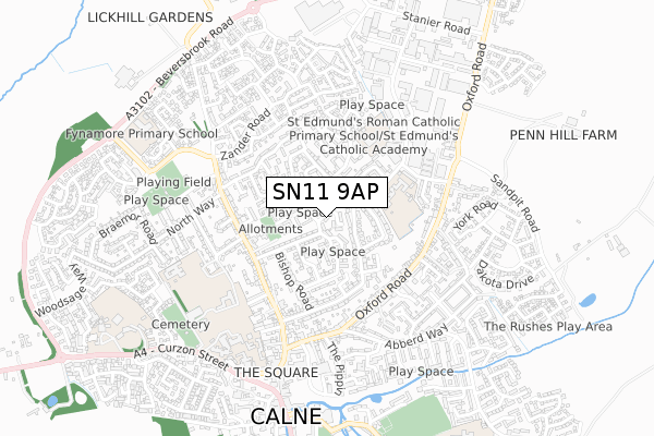 SN11 9AP map - small scale - OS Open Zoomstack (Ordnance Survey)