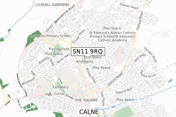 SN11 9RQ map - small scale - OS Open Zoomstack (Ordnance Survey)