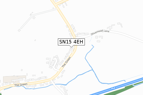 SN15 4EH map - large scale - OS Open Zoomstack (Ordnance Survey)