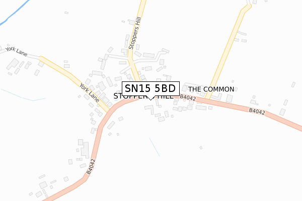 SN15 5BD map - large scale - OS Open Zoomstack (Ordnance Survey) SN15 5BD map - large scale - OS Open Zoomstack (Ordnance Survey)