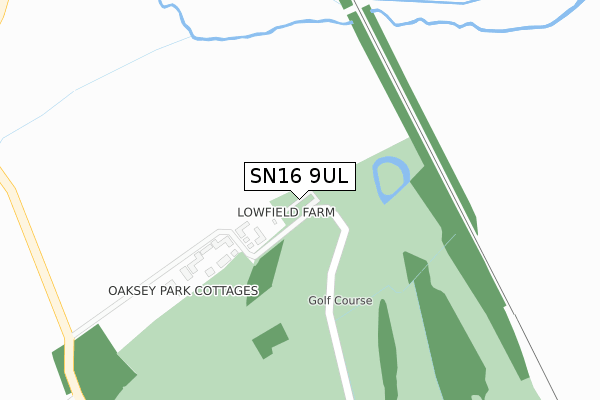 SN16 9UL map - large scale - OS Open Zoomstack (Ordnance Survey) SN16 9UL map - large scale - OS Open Zoomstack (Ordnance Survey)