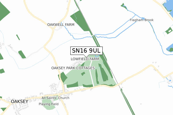 SN16 9UL map - small scale - OS Open Zoomstack (Ordnance Survey) SN16 9UL map - small scale - OS Open Zoomstack (Ordnance Survey)
