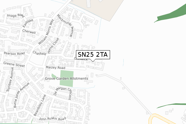 SN25 2TA map - large scale - OS Open Zoomstack (Ordnance Survey) SN25 2TA map - large scale - OS Open Zoomstack (Ordnance Survey)