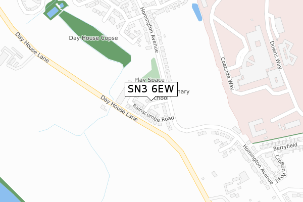 SN3 6EW map - large scale - OS Open Zoomstack (Ordnance Survey) SN3 6EW map - large scale - OS Open Zoomstack (Ordnance Survey)